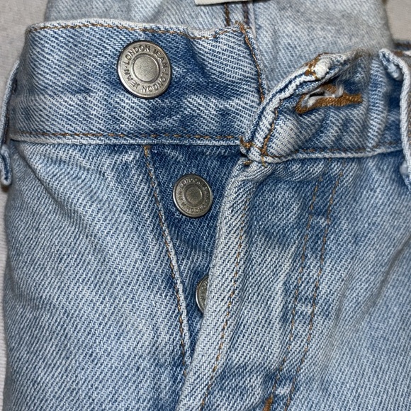 Vintage London Women’s Light Wash High Rise Cotton Cropped Jeans Size 4 - Picture 6 of 9